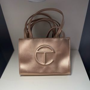 Telfar Embossed Logo Small Copper Bag